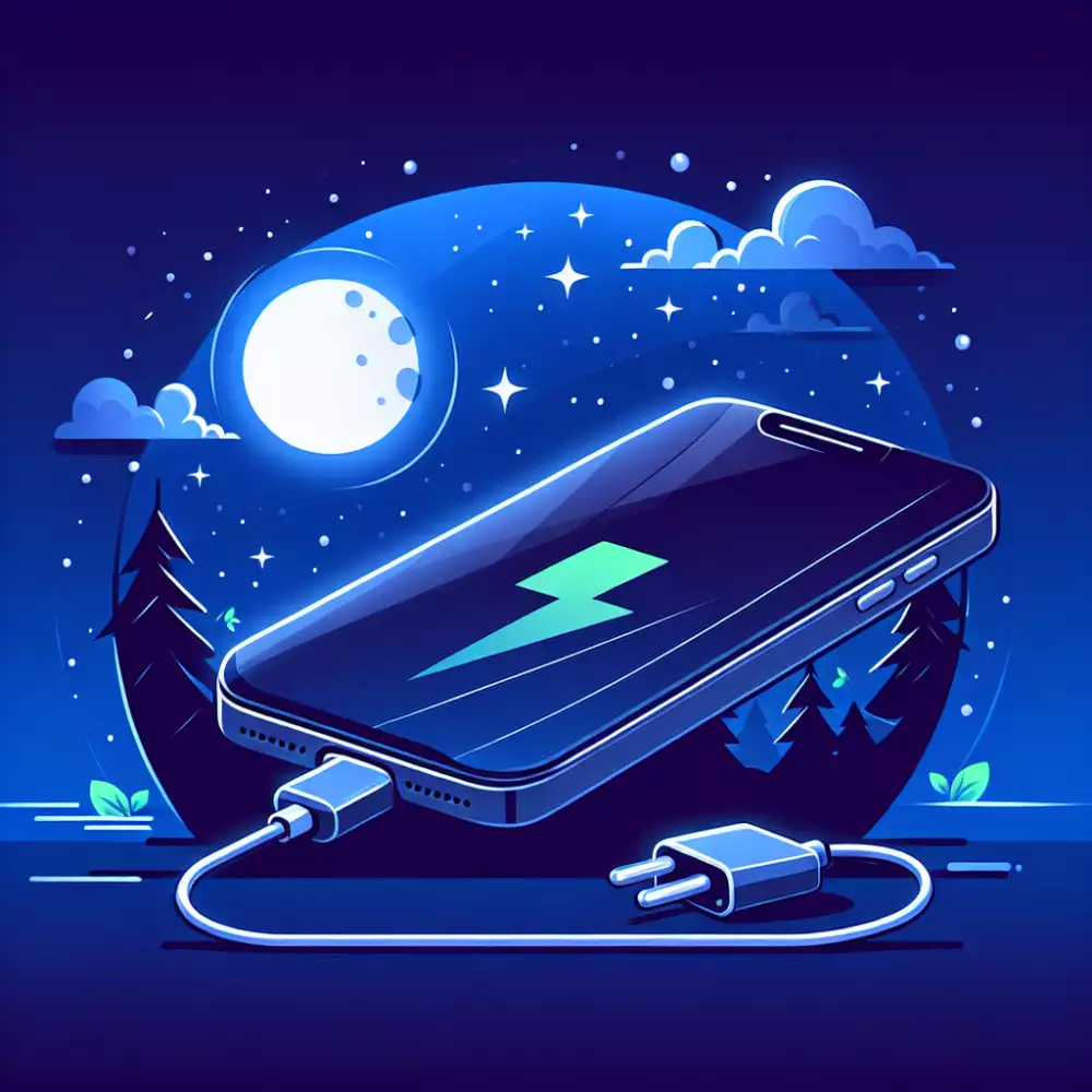 nabíjení telefonu přes noc